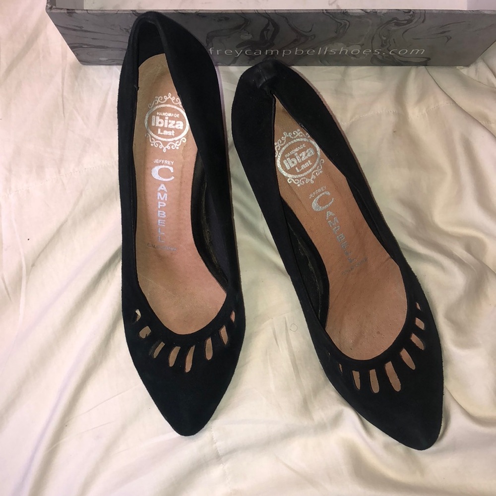 Jeffrey Campbell Ann-Arbor black Suede Wedge